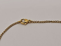 Chanel cc collier 24kt goldplated sunburst medallion pendant - afbeelding 6 van  7