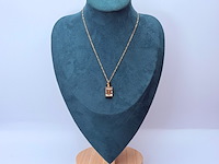 Chanel goldplated 'cc monogram' collier - inclusief doos - afbeelding 2 van  6