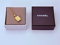 Chanel goldplated 'cc monogram' collier - inclusief doos - afbeelding 3 van  6