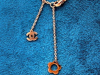 Chanel goldplated 'cc monogram' collier - inclusief doos - afbeelding 6 van  6