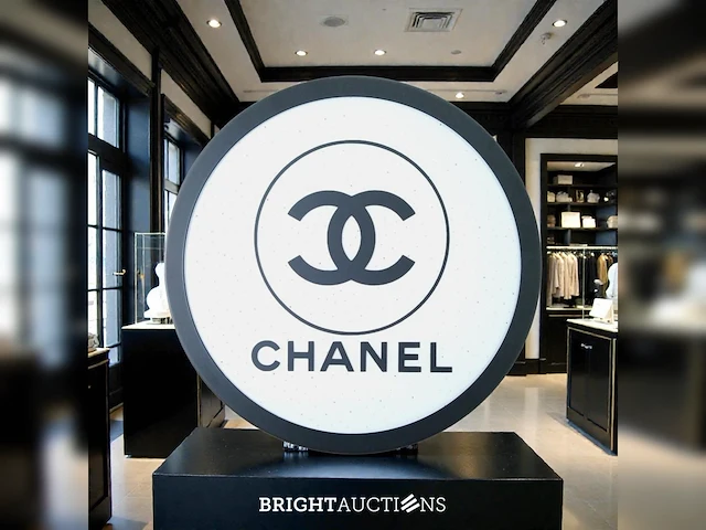 Chanel logo lichtbak | rond | 28 cm - afbeelding 1 van  4