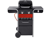 Char-broil gas2coal 210 hybrid grill - 2 - branders gas & kolen zwart - afbeelding 1 van  10