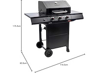 Char-broil gasgrill performance core b 3 cart - 3 branders - tru-infrared technology - afbeelding 2 van  4