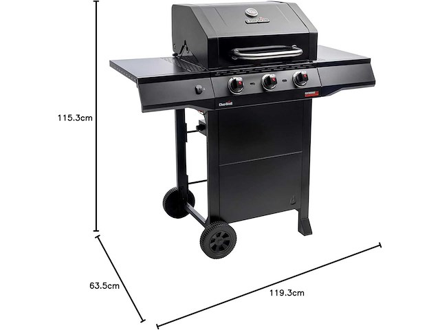 Char-broil gasgrill performance core b 3 cart - 3 branders - tru-infrared technology - afbeelding 3 van  7