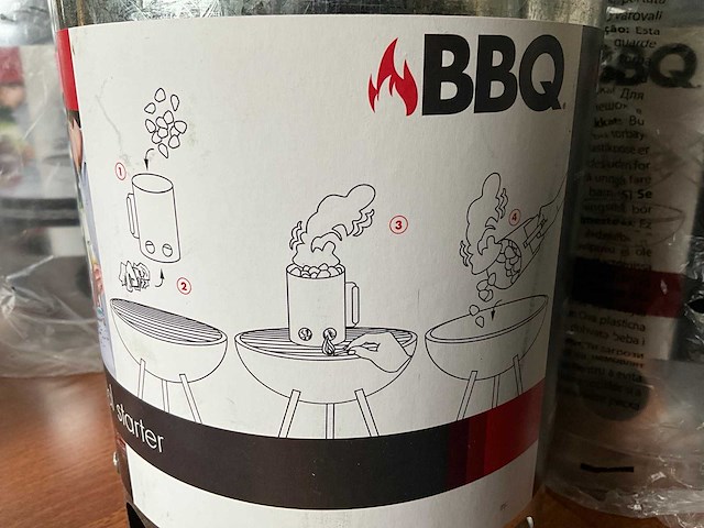 Charcoal starter bbq-starter (4x) - afbeelding 2 van  3