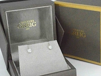 Charles greig - gouden solitair oorbellen met diamanten - afbeelding 3 van  9