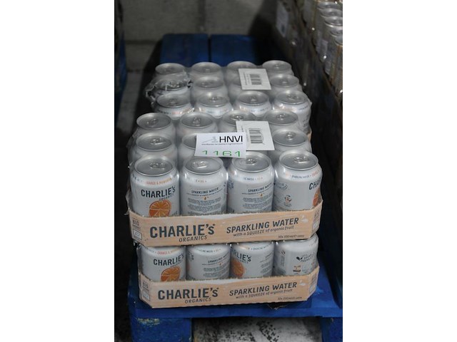 Charlie's orange & mandarin 48 blikken met tht 4-2027. bod is inclusief 7,20 euro statiegeldwaarde - afbeelding 2 van  2