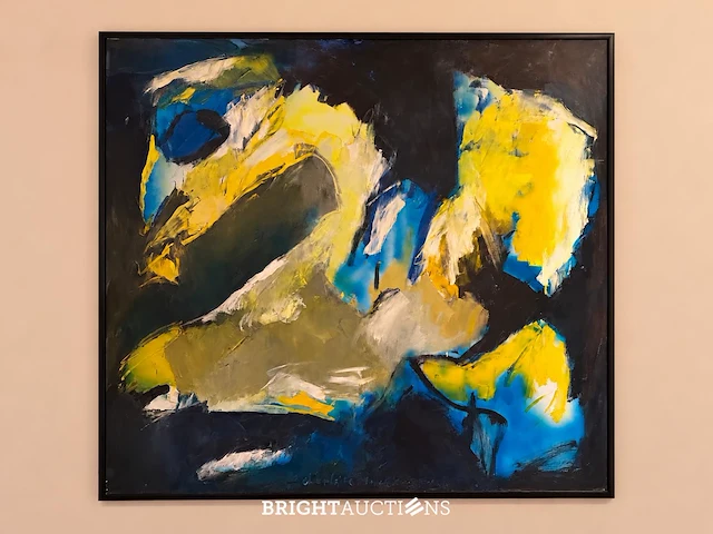 Charlotte molenkamp - abstract schilderij in olieverf - 160 x 160 cm - afbeelding 3 van  6