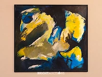 Charlotte molenkamp - abstract schilderij in olieverf - 160 x 160 cm - afbeelding 3 van  6