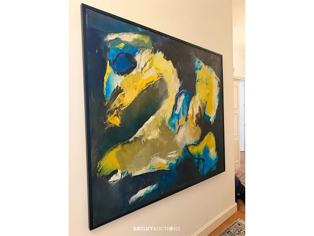 Charlotte molenkamp - abstract schilderij in olieverf - 160 x 160 cm - afbeelding 4 van  6