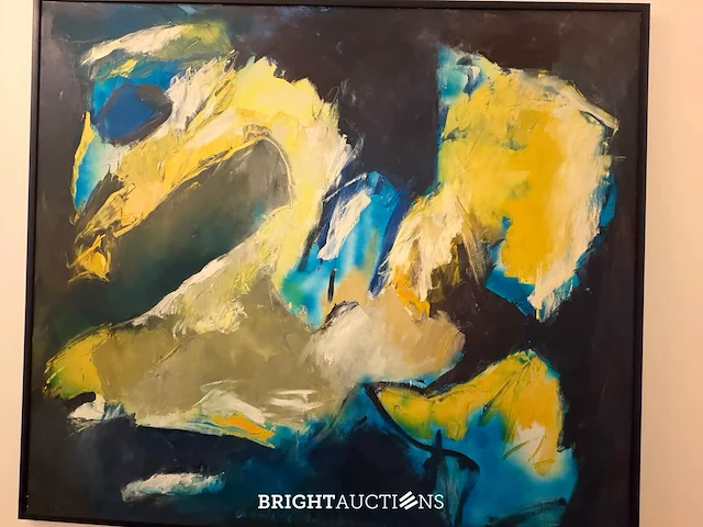 Charlotte molenkamp - abstract schilderij in olieverf - 160 x 160 cm - afbeelding 5 van  6