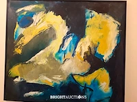 Charlotte molenkamp - abstract schilderij in olieverf - 160 x 160 cm - afbeelding 5 van  6