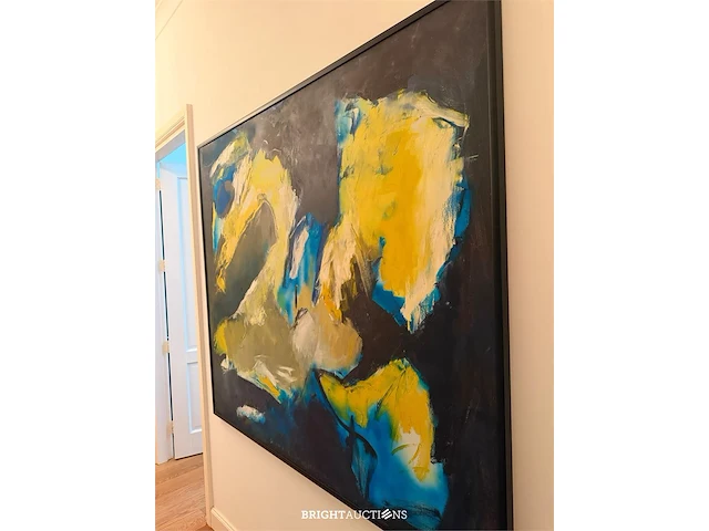 Charlotte molenkamp - abstract schilderij in olieverf - 160 x 160 cm - afbeelding 6 van  6