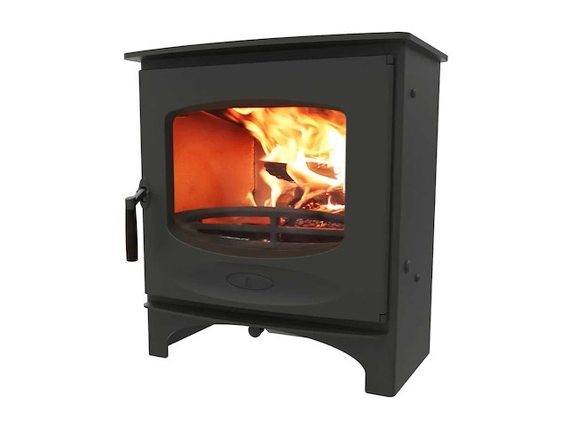 Charnwood - c-seven blu + sokkel (gunmetal) - houtkachel - afbeelding 1 van  2