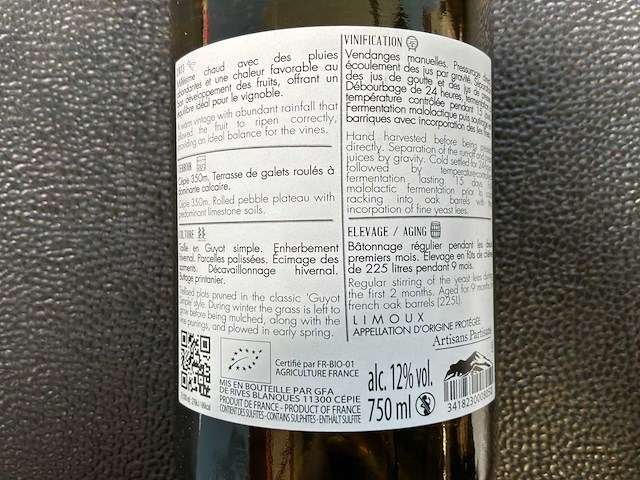Chateau rivers-blanques limoux witte wijn 2023 (6x) - afbeelding 3 van  3