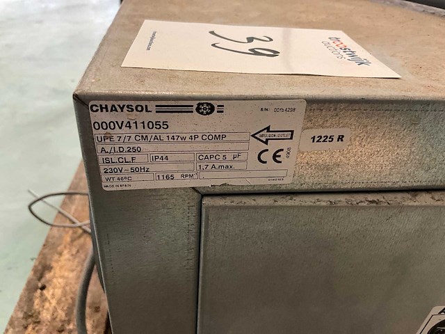 Chaysol mechanische afzuigingsmotor - afbeelding 5 van  5