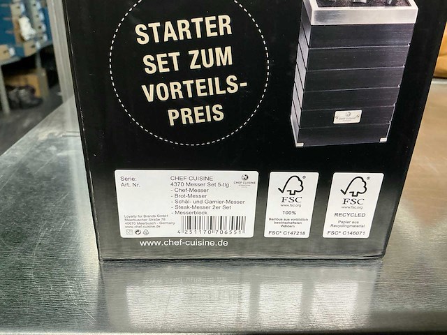 Chef cuisine professional knife set 6-delig - afbeelding 3 van  5