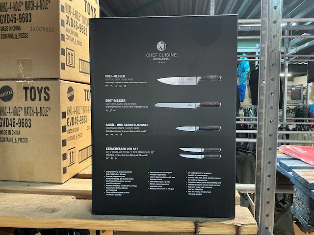 Chef cuisine professional knife set 6-delig - afbeelding 3 van  5