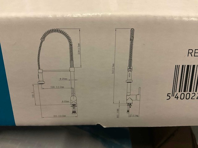 Chef eengreeps keukenmengkraan met afneembare sproeikop - afbeelding 5 van  5