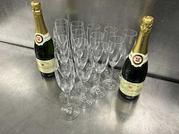 Chef & sommelier - cabernet tulip - glazenkrat met 24 champagneglazen (2x) - afbeelding 5 van  11