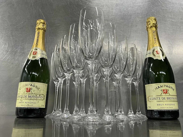 Chef & sommelier - cabernet tulip - glazenkrat met 24 champagneglazen (5x) - afbeelding 8 van  11