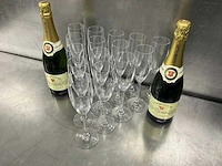 Chef & sommelier - cabernet tulip - glazenkrat met 24 champagneglazen (5x) - afbeelding 6 van  11