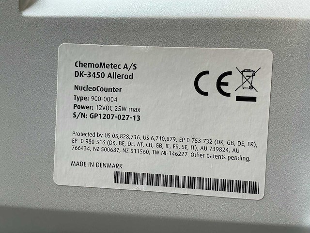 Chemometec nucleocounter geautomatiseerde celteller met printer - afbeelding 6 van  6