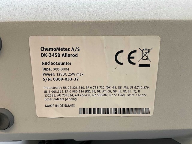 Chemometec nucleocounter geautomatiseerde celteller met printer - afbeelding 6 van  6