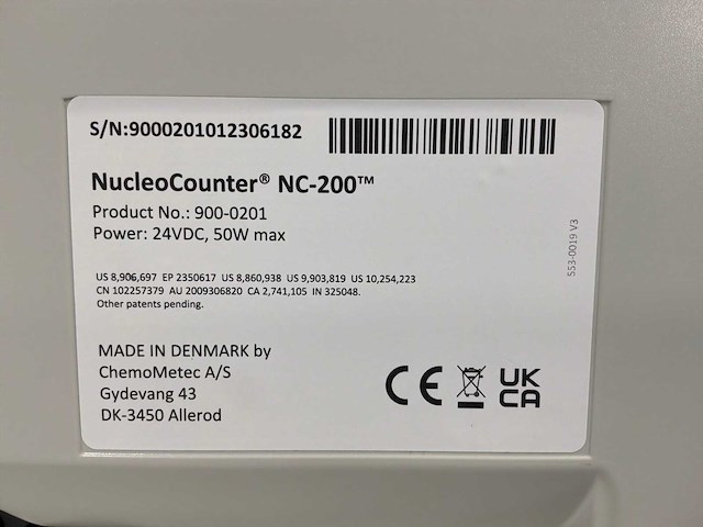 Chemometec nucleocounter nc-200 automatische celteller - afbeelding 4 van  4