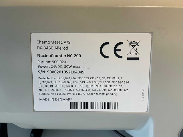 Chemometec nucleocounter nc-200 automatische celteller - afbeelding 5 van  5