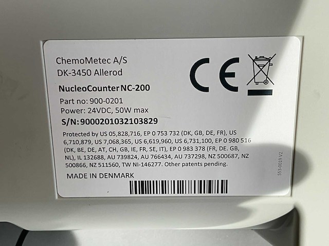 Chemometec nucleocounter nc-200 geautomatiseerde celteller met laptopstandaard - afbeelding 7 van  7