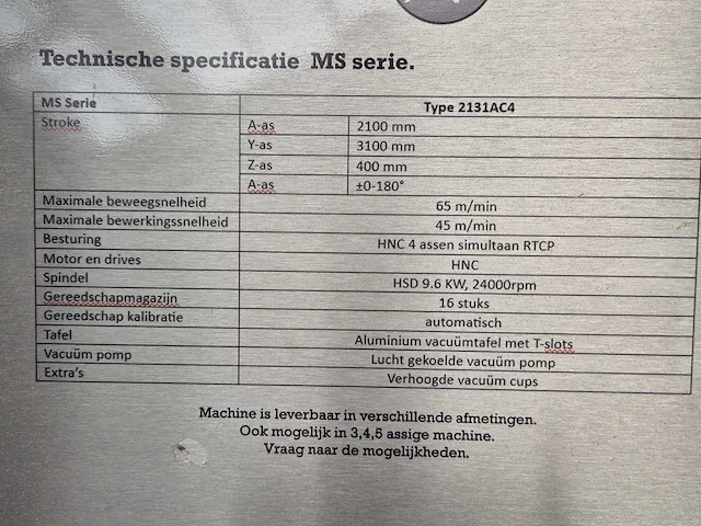 Chencan - 2023 - 2131ac4 - cnc-freesmachine - afbeelding 4 van  12