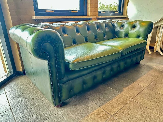 Chesterfield - bank groen - afbeelding 2 van  5