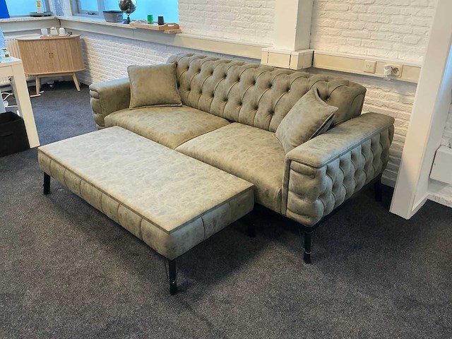 Chesterfield - bankstel 220 cm - afbeelding 1 van  6