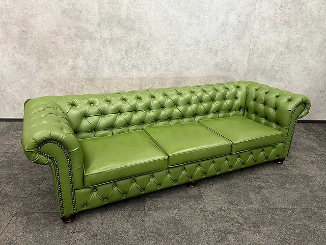 Chesterfield - design sofa groen - afbeelding 2 van  8