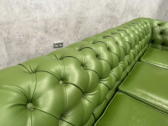 Chesterfield - design sofa groen - afbeelding 6 van  10