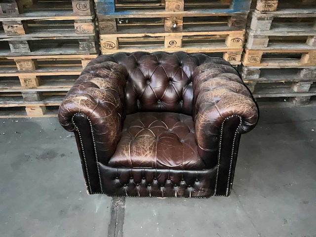 Chesterfield - fauteuil - afbeelding 1 van  3