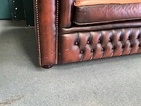 Chesterfield - lederen chesterfield bank - afbeelding 3 van  3