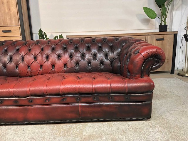 Chesterfield leren bankstel - afbeelding 2 van  15