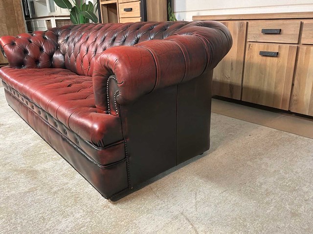 Chesterfield leren bankstel - afbeelding 4 van  15