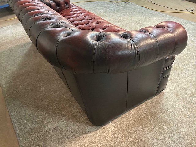 Chesterfield leren bankstel - afbeelding 5 van  15