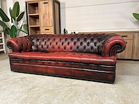 Chesterfield leren bankstel - afbeelding 8 van  15