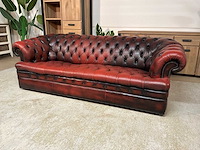 Chesterfield leren bankstel - afbeelding 9 van  15