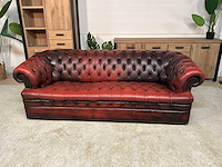 Chesterfield leren bankstel - afbeelding 14 van  15