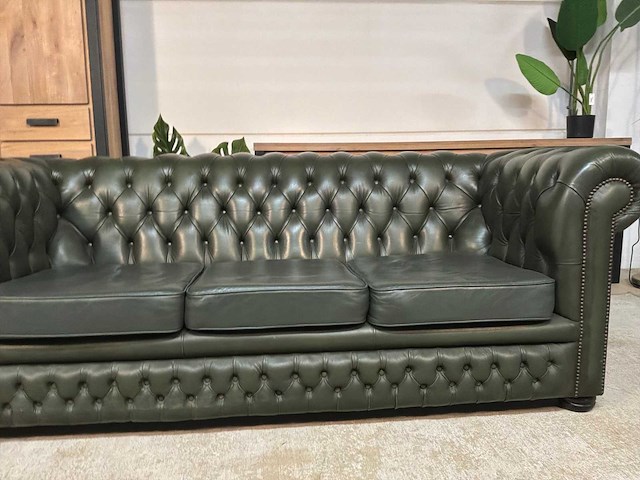 Chesterfield leren bankstel - afbeelding 15 van  15
