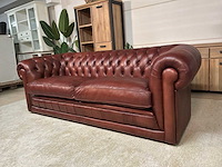 Chesterfield leren bankstel - afbeelding 6 van  14