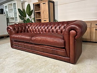 Chesterfield leren bankstel - afbeelding 11 van  14