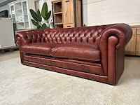 Chesterfield leren bankstel - afbeelding 12 van  14