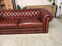 Chesterfield leren bankstel - afbeelding 14 van  14