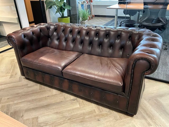 Chesterfield look tweepersoonsbank - afbeelding 2 van  7
